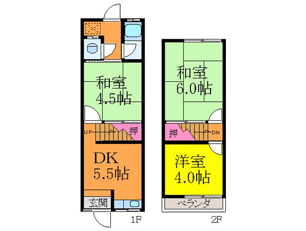 池上貸家の物件間取画像